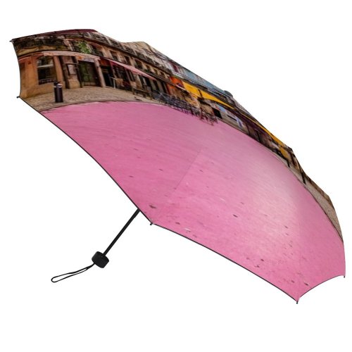 yanfind Umbrella Manual Lisbon Way Direction Alley Residential Exterior District Window Purple Cascais Portugal Transportation Windproof waterproof anti-ultraviolet protection golf umbrella
