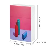 yanfind Cigarette Case Studio Turquoise Unhealthy Can Purple Decisions Shot Side Vibrant Eating Choice Hard Plastic Crushproof Cigarette Case