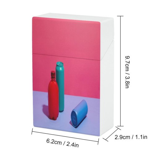 yanfind Cigarette Case Studio Turquoise Unhealthy Can Purple Decisions Shot Side Vibrant Eating Choice Hard Plastic Crushproof Cigarette Case