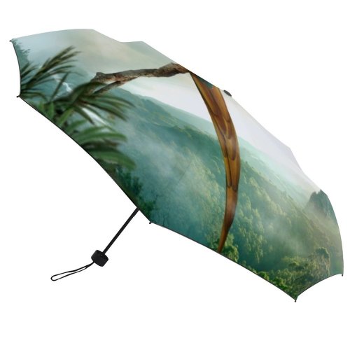 yanfind Umbrella Manual Space Islands Perching Digital Beauty Honolulu Innocence Pacific Generated Composite Imagination Windproof waterproof anti-ultraviolet protection golf umbrella