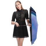 yanfind Umbrella Manual Space Glowing Tranquility Place Dramatic Beauty Journey Awe River Scenics Borealis Windproof waterproof anti-ultraviolet protection golf umbrella