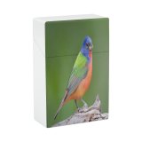 yanfind Cigarette Case Bunting Town Vibrant Wildlife Hard Plastic Crushproof Cigarette Case