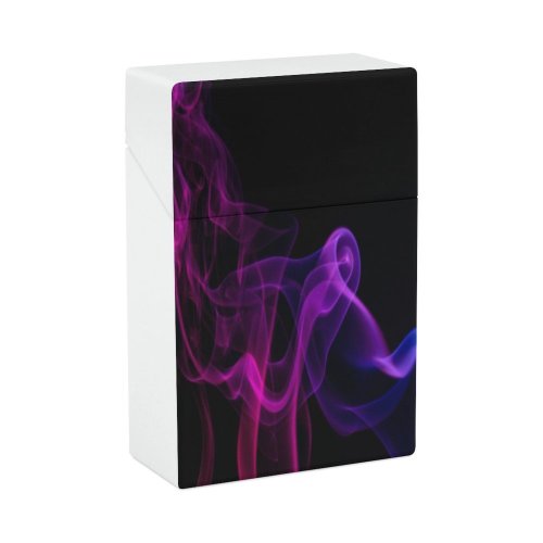 yanfind Cigarette Case Cheerful Poisonous Studio Cloud Inhaling Craft Liquid Abstract Smoking Shot Safety Hard Plastic Crushproof Cigarette Case