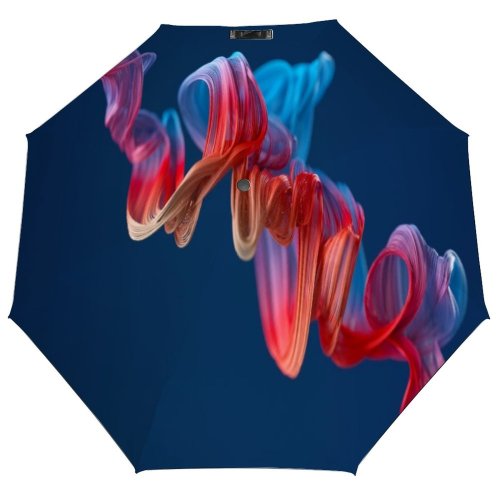yanfind Umbrella Manual Natural Shiny Data Dimensional Digitally Ruffled Fiber Row Abstract Cable Space Light Windproof waterproof anti-ultraviolet protection golf umbrella