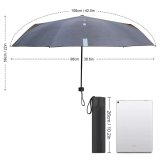 yanfind Umbrella Manual Non Idyllic Tree Marking Rural Direction Way Away Journey Trip Highway Driving Windproof waterproof anti-ultraviolet protection golf umbrella