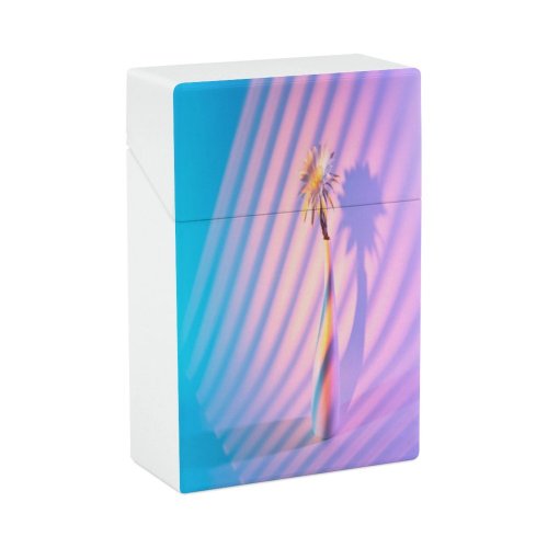 yanfind Cigarette Case Space Studio Vase Beauty High Bloom S Purple Shot Ceramics Charming Hard Plastic Crushproof Cigarette Case
