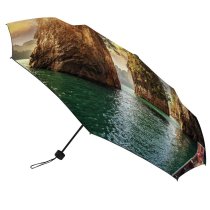 yanfind Umbrella Manual Relaxation Island Tranquility Social Idyllic Place Fog Issues Beauty River Awe Windproof waterproof anti-ultraviolet protection golf umbrella