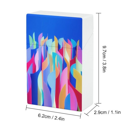 yanfind Cigarette Case Studio Interlocked Dark Jersey Flowing Shot Togetherness Hot Craft Vibrant Wave Light Hard Plastic Crushproof Cigarette Case