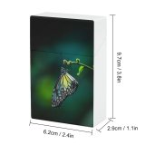 yanfind Cigarette Case Wing Leaf Beauty Lumpur Kuala Springtime Natural Simplicity Tentacle Tropical Butterfly Light Hard Plastic Crushproof Cigarette Case