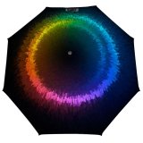 yanfind Umbrella Manual Generated Dimensional Vibrant Art Digitally Windproof waterproof anti-ultraviolet protection golf umbrella