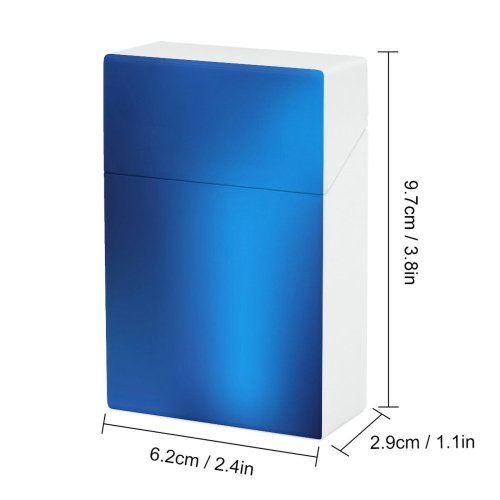 yanfind Cigarette Case Space Glowing Brightly Beauty Defocused Springtime Blurred Natural Purple Shiny Hard Plastic Crushproof Cigarette Case
