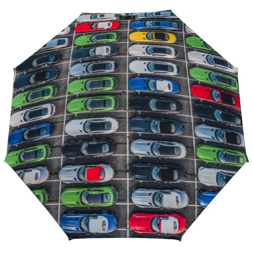 yanfind Umbrella Manual Convertible Bizarre Car Parking Grid Lot Rooftop Perfection By Baltimore Journey Directly Windproof waterproof anti-ultraviolet protection golf umbrella