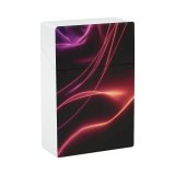 yanfind Cigarette Case Glowing Twisted Social Transparent Futuristic Smooth Issues Neon Fragility Changing Silk Vitality Hard Plastic Crushproof Cigarette Case