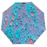yanfind Umbrella Manual Natural Dye Liquid Splattered Bubble Magnification Chemistry Oil Art Abstract Morphing 002 Windproof waterproof anti-ultraviolet protection golf umbrella