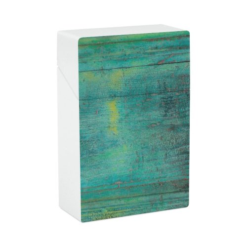 yanfind Cigarette Case Old Toughness Strength Blank Blackboard Morocco Smooth Rusty Turquoise Rough Marrakesh Paneling Hard Plastic Crushproof Cigarette Case