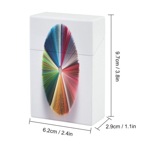 yanfind Cigarette Case Space Growth Studio Heap Rainbow Directly Vitality High Pie Dimensional Imagination Spectrum Hard Plastic Crushproof Cigarette Case