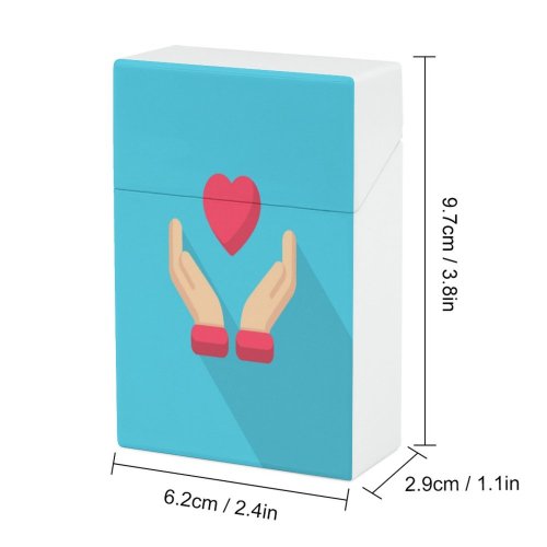yanfind Cigarette Case Charity Non Happiness Lifestyles Love Emotion Teamwork Kit Work Community Volunteer Ambulance Hard Plastic Crushproof Cigarette Case