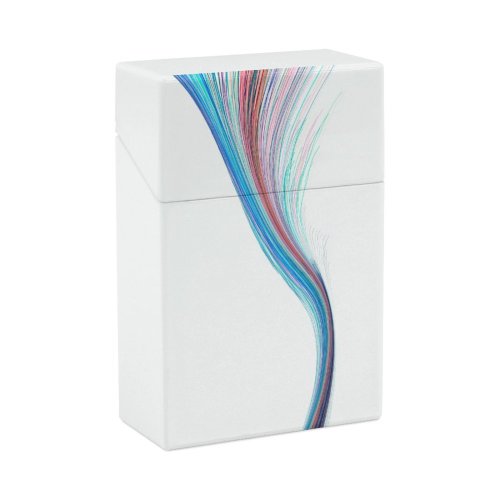 yanfind Cigarette Case Space Studio Digital Data Bandwidth Wireless Flowing Composite Speed Shot Topics Abstract Hard Plastic Crushproof Cigarette Case