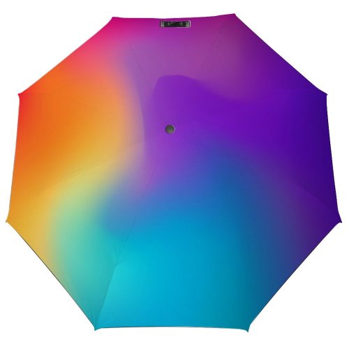 yanfind Umbrella Manual Natural Liquid Softness Art Abstract Vitality Space Light Watercolor Structure Freedom Windproof waterproof anti-ultraviolet protection golf umbrella