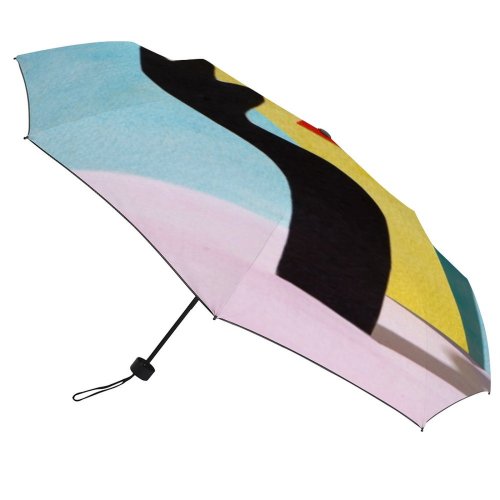 yanfind Umbrella Manual Space Beauty Femininity England Dimensional Lips Sensuality Homemade Fun Art Papercutting Playful Windproof waterproof anti-ultraviolet protection golf umbrella