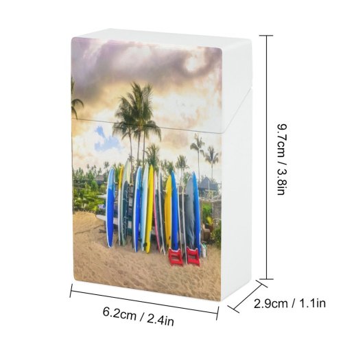 yanfind Cigarette Case Old Island Pursuit Islands Happiness Tree Leisure Rural Social Surfing Issues Hard Plastic Crushproof Cigarette Case