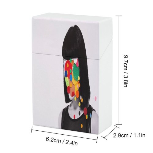 yanfind Cigarette Case Space Bizarre Headshot Studio Digital Caucasian Brainstorming England Face Composite Shot Medium Hard Plastic Crushproof Cigarette Case