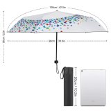yanfind Umbrella Manual Futuristic Blowing Experiment Generated Chaos Conceptual Forecasting Flowing Section Scientific Science Windproof waterproof anti-ultraviolet protection golf umbrella