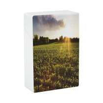yanfind Cigarette Case Bean Non Urban Outdoors Atmosphere Agricultural Growth Cloud Landscape Panoramic Scene Meteorology Hard Plastic Crushproof Cigarette Case