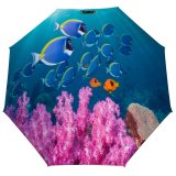 yanfind Umbrella Manual Relaxation Tranquility Fish Coral Undersea Acanthuridae Beauty Ecosystem Andaman Sea Windproof waterproof anti-ultraviolet protection golf umbrella
