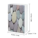 yanfind Cigarette Case Purple Beach Outdoors Stone Comparison Smooth Stack Toughness High England Somerset Pebble Hard Plastic Crushproof Cigarette Case