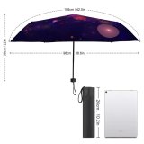 yanfind Umbrella Manual Natural Illuminated Year Social Science Blurred Futuristic Abstract Space Light Motion Windproof waterproof anti-ultraviolet protection golf umbrella