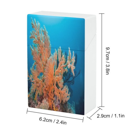 yanfind Cigarette Case Cnidarian Wildlife Ecosystem Region Diving Undersea Natural Seascape Sea Owase Travel Hard Plastic Crushproof Cigarette Case