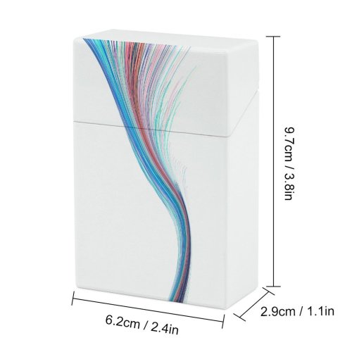 yanfind Cigarette Case Space Studio Digital Data Bandwidth Wireless Flowing Composite Speed Shot Topics Abstract Hard Plastic Crushproof Cigarette Case