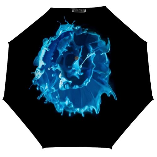 yanfind Umbrella Manual Rough Dye Liquid Splattered Futuristic Art Abstract Vitality Latex Motion Watercolor Fantasy Windproof waterproof anti-ultraviolet protection golf umbrella