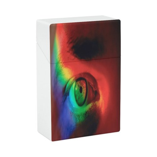 yanfind Cigarette Case Optometry Caucasian Spectrum Vibrant Staring Opportunity Eyesight Creativity Hard Plastic Crushproof Cigarette Case