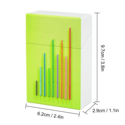 yanfind Cigarette Case Money Space Growth Studio Direction Savings Data Bull Figures Progress Stock Moving Hard Plastic Crushproof Cigarette Case