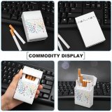 yanfind Cigarette Case Doodle Effects Polka Transparent Concentration Generated Illusion Purple Photographic Seamless Decoration Digitally Hard Plastic Crushproof Cigarette Case