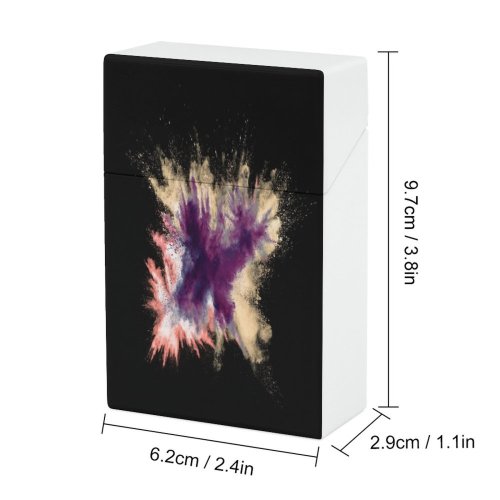 yanfind Cigarette Case Physical Purple Gradient Comunidad Bomb Exploding Studio Form Cloud Fantasy Valencia Stack Hard Plastic Crushproof Cigarette Case