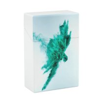 yanfind Cigarette Case Space Emerald Brightly Social Studio Issues Turquoise England Splattered Changing High Vitality Hard Plastic Crushproof Cigarette Case