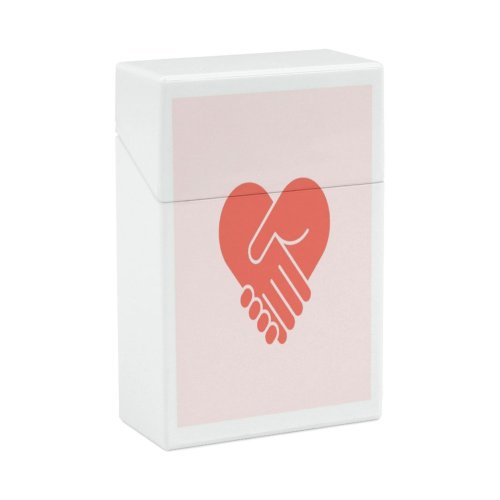yanfind Cigarette Case Cheerful Non Emotion Love Teamwork Volunteer Assistance Partnership Relationship Charitable Finger Hard Plastic Crushproof Cigarette Case