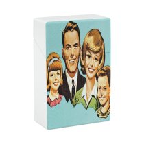 yanfind Cigarette Case Children Childhood Old Cheerful Facial Happiness Wife Emotion Mother Expression Fashioned Boys Hard Plastic Crushproof Cigarette Case