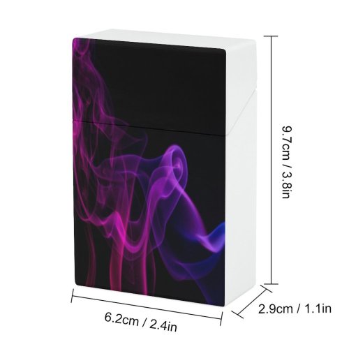 yanfind Cigarette Case Cheerful Poisonous Studio Cloud Inhaling Craft Liquid Abstract Smoking Shot Safety Hard Plastic Crushproof Cigarette Case
