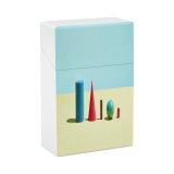 yanfind Cigarette Case Space Studio Cuboid Cone Dimensional Shot Simplicity Community Vibrant Choice Strategy Abstract Hard Plastic Crushproof Cigarette Case