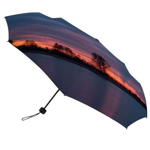 yanfind Umbrella Manual Sky Natural Morning Reflection Horizon Scene Dramatic Plant Scenics Sunset Outdoors Windproof waterproof anti-ultraviolet protection golf umbrella