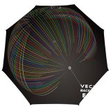 yanfind Umbrella Manual Futuristic Data Navigational Mesh Vitality Virtual Generated Blurred Longitude Wire Windproof waterproof anti-ultraviolet protection golf umbrella