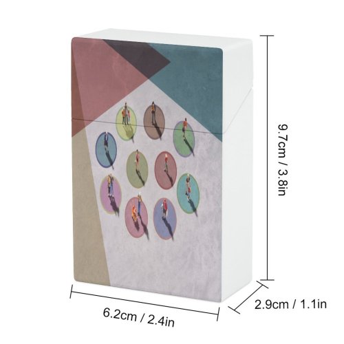 yanfind Cigarette Case Virus Hoarding Issues Networking Solitude Shot Togetherness Safety Communications Flatten Connection Avoidance Hard Plastic Crushproof Cigarette Case