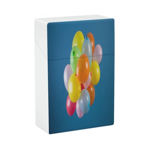 yanfind Cigarette Case Organized Order Joy Social Studio Happiness Emotion Transparent Cheerful Vitality Party Stack Hard Plastic Crushproof Cigarette Case