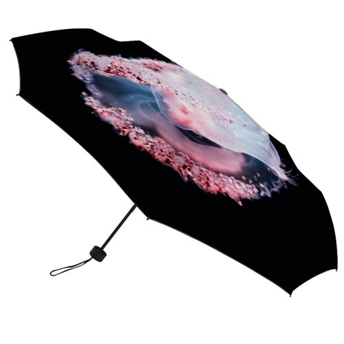 yanfind Umbrella Manual Glowing Tranquility Fish Deep Transparent Undersea Living Beauty Awe Fragility Jellyfish Windproof waterproof anti-ultraviolet protection golf umbrella