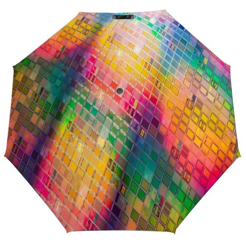 yanfind Umbrella Manual Accuracy Magnification Studio Wafer Futuristic Data Electronics High Tilt Intricacy Iridescent Silicon Windproof waterproof anti-ultraviolet protection golf umbrella