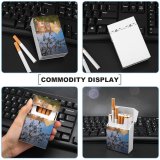 yanfind Cigarette Case Monastery Silhouette Reflection Rippled Vibrant River Abingdon Abstract Rooftop Tree Upside Hard Plastic Crushproof Cigarette Case